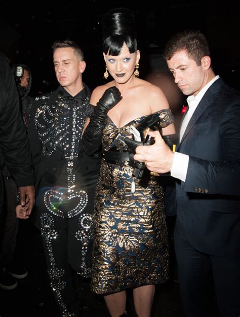 Oops! Katy Perry Nearly Avoids Spilling Out Of Dress During Met Gala Afterparty With Orlando ...