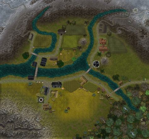 Village by a river RPG map by tomasreichmann on DeviantArt