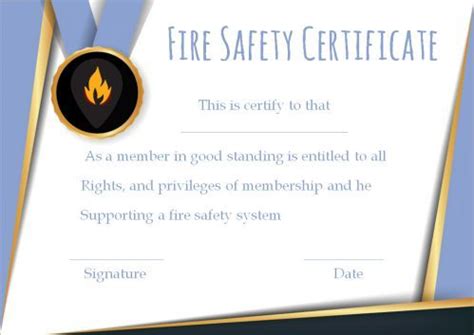 Fire Safety Certificate: 10+ Safety Certificate Templates - Template ...