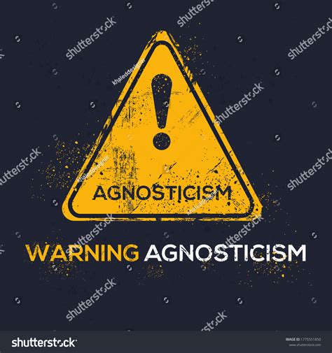 Warning Sign Agnosticism Vector Illustration Stock Vector (Royalty Free ...