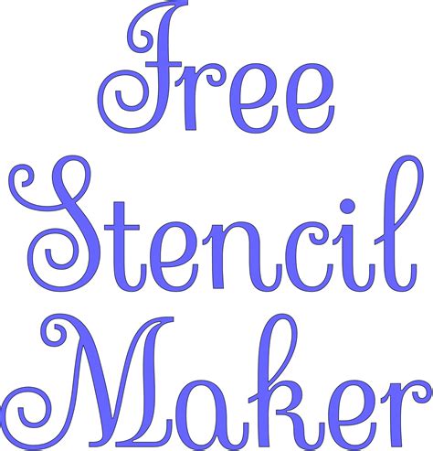 "Free Stencil Maker" stencil. Print, customize, or make your own free at RapidResizer.com # ...