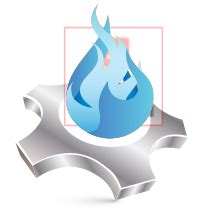 Industrial Flames Symbol - 3D Fire Logo Design Maker