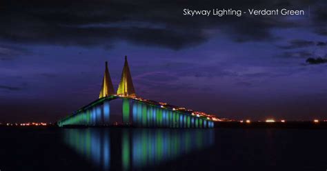 Sunshine Skyway Bridge will soon light up with colored LED lights ...