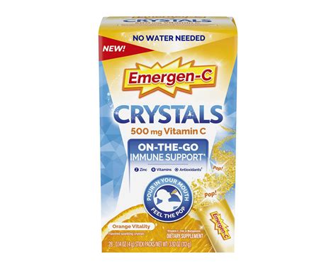 Orange Vitality Crystals for Immune Support | Emergen-C