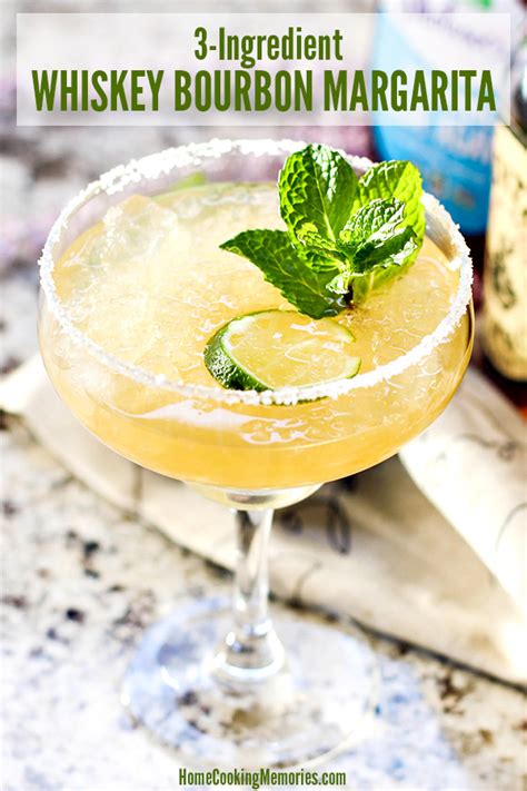 3-Ingredient Whiskey Bourbon Margarita Recipe - Home Cooking Memories