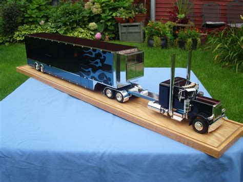 yep thats it, Rod Pickett big 359 peterbilt and racing trailer, cool huh. | Model truck kits ...