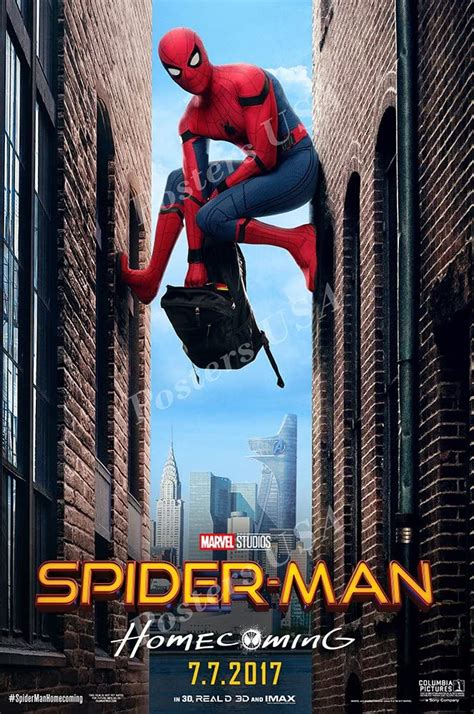 Marvel Spider Man Homecoming Glossy Finish Made In USA Movie Poster FIL521 (24 X 36 (61cm X ...