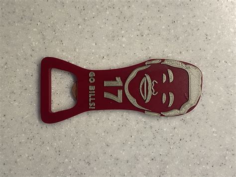 Buffalo Bills Josh Allen Bottle Opener by Riddoch Labs | Download free ...