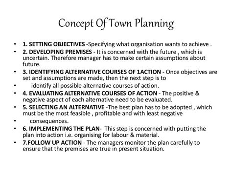 Town planning