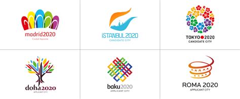 Brand New: Logos for the 2020 Summer Olympics Candidate Cities