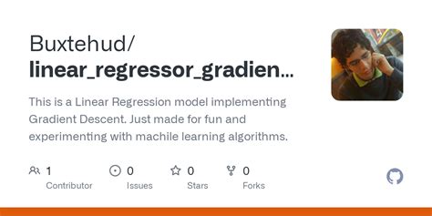GitHub - Buxtehud/linear_regressor_gradient_descent: This is a Linear ...