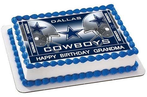 Dallas Cowboys - Edible Cake Topper or Cupcake Toppers – Edible Prints On Cake (EPoC)