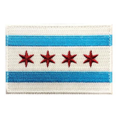 Chicago Flag Patch (Embroidered Hook) – MILTACUSA