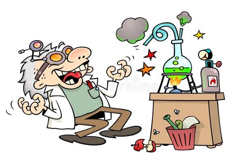 Mad Scientist Lab Cartoon Clip Art