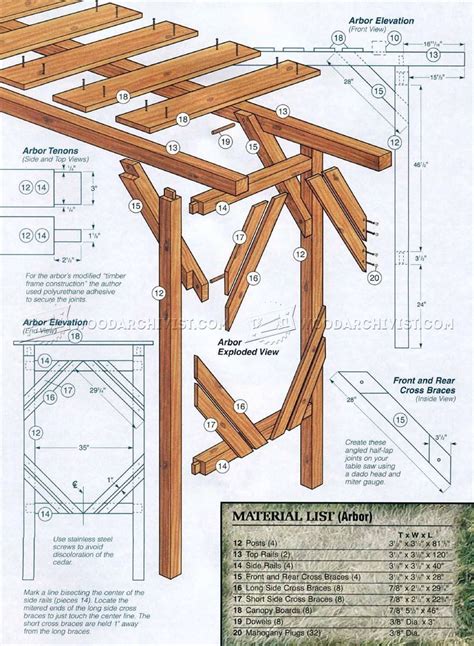 Outdoor Arbor Swing Plans - Outdoor Furniture Plans | Arbor swing ...