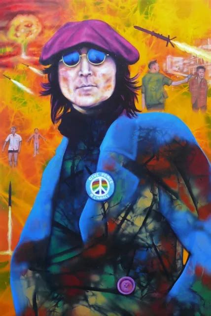 JOHN LENNON ,'PEACE', Original Limited Edition Print, Signed by the Artist £30.00 - PicClick UK