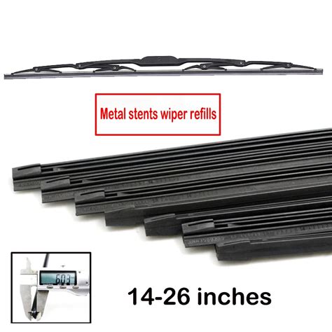 Insert Rubber strip Windshield Wiper Blade Refill Universal Replacement Refill Soft 6mm 14" 16 ...