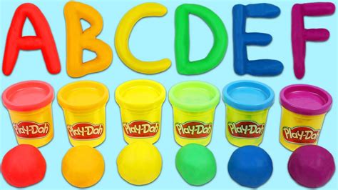 LEARN ABC's Alphabet with Play Doh Shape and Learn Letters Playset! - YouTube