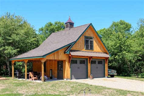 Lean-To Overhangs: The Barn Yard & Great Country Garages | Barn garage ...