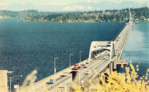 Lake Washington Floating Bridge - Seattle,Washington | Seattle washington, Seattle, Lake