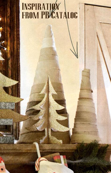 Shabby Fabric Christmas Tree {Pottery Barn Knock-Off}