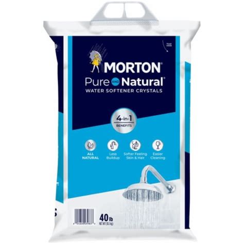 Morton® Pure and Natural® Water Softener Salt Crystals, 40 lb - Smith’s Food and Drug