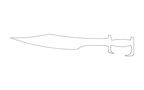 Spartan Sword Drawing