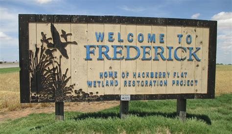 Welcome to Frederick Sign (Frederick, Oklahoma) | Family fun day, Frederick, Wetland