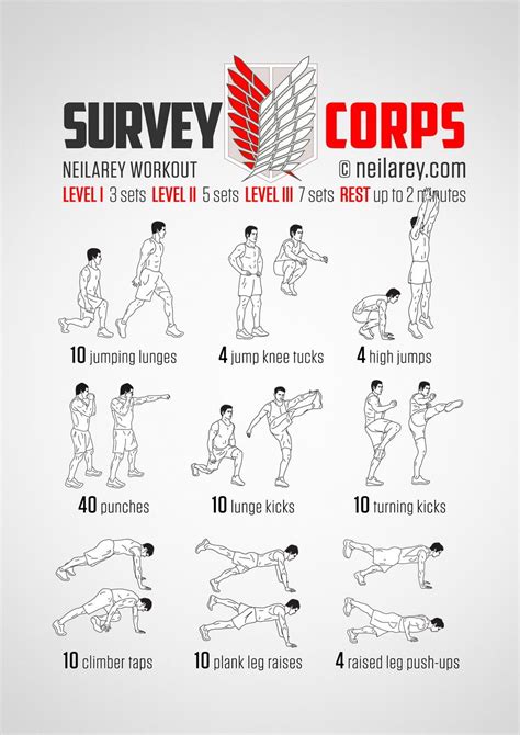 Survey Corps Workout | Superhero workout, Neila rey workout, Nerdy workout