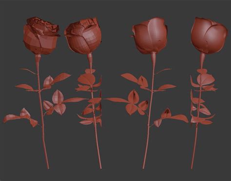 Rose 3D Model $15 - .blend - Free3D