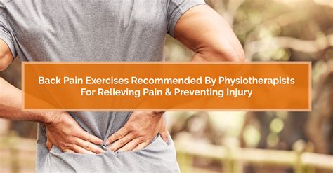 Back Pain Exercises Recommended By Physiotherapists For Relieving Pain & Preventing Injury ...