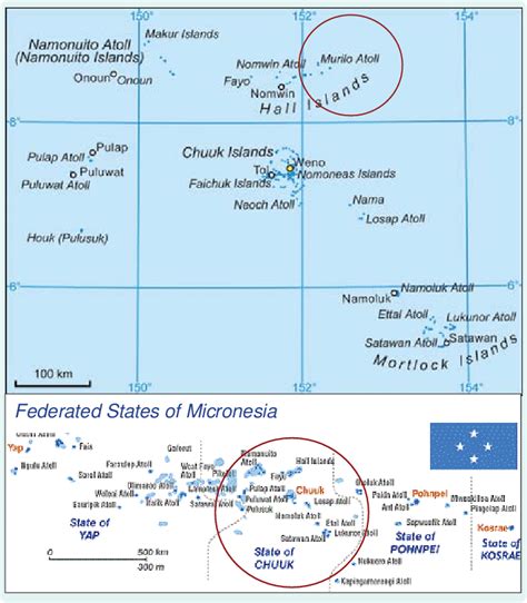 Location of Murilo, Chuuk State, Federated States of Micronesia ...