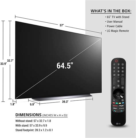 LG C1 65 inch Class 4K Smart OLED TV (OLED65C1PUB)| Digital Store ...