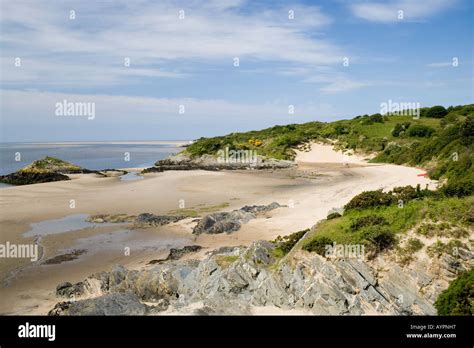 Beach near Borth y Gest and Porthmadog golf club, North Wales Stock Photo: 9806294 - Alamy