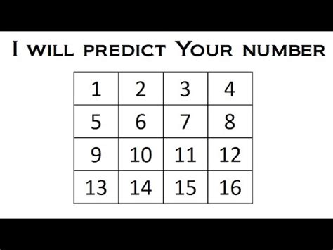 I Will Predict Your Number - Math Magic Trick - YouTube