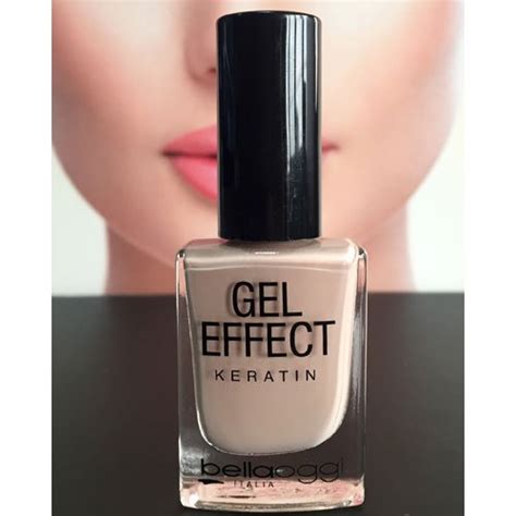 Nail polish Gel Effect Keratin 16 Nude Look beige 10ml - BrasilyBelleza