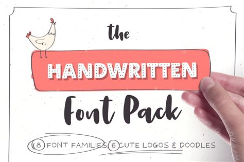 Handwritten Font Pack & Extras | Script Fonts ~ Creative Market