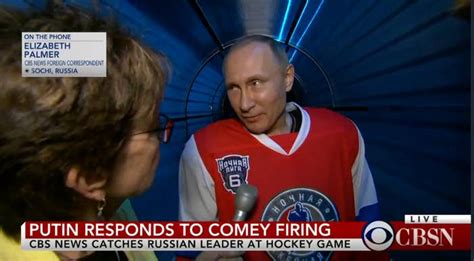 Here's Putin In Full Hockey Gear Reacting To Comey's Firing