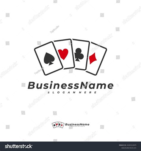 Poker Card Logo Vector Template Creative Stock Vector (Royalty Free ...