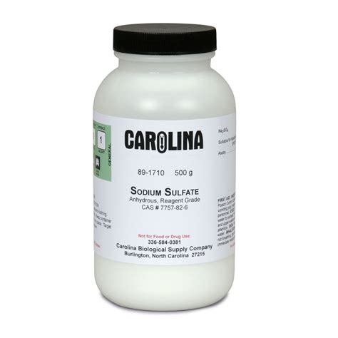 Sodium Sulfate, Anhydrous, Reagent Grade, 500 g | Carolina.com