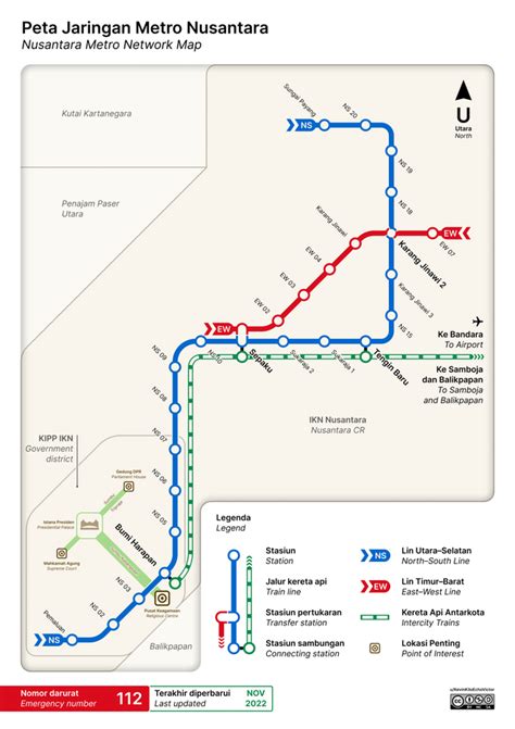 Peta Jaringan Metro IKN Nusantara : r/indonesia