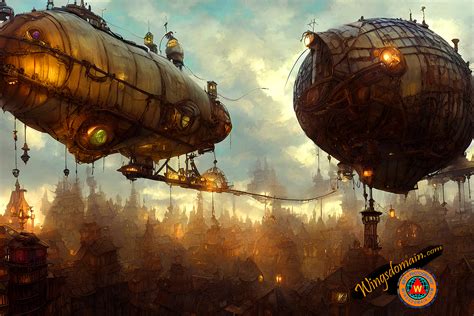 Steampunk Airship Battle