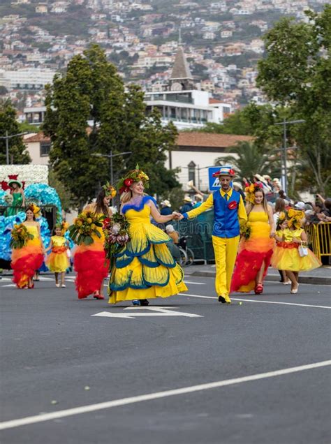 Madeira Flower Festival Parade in Funchal on the Island of Madeira. Portugal Editorial Image ...