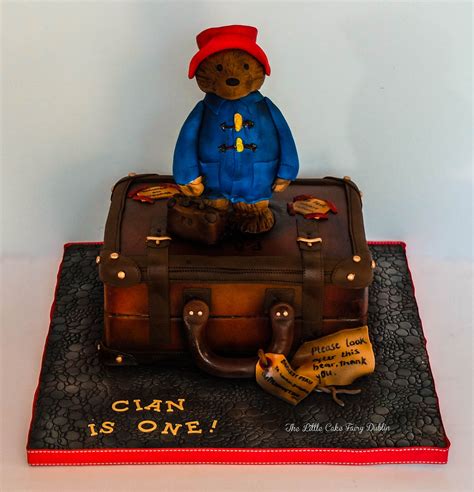 Paddington Bear Suitcase cake www.littlecakefairydublin.com www.facebook.com ...