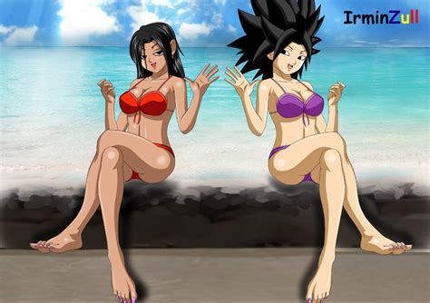 Kale and Caulifla - Bikini by IrminzullTribute on DeviantArt