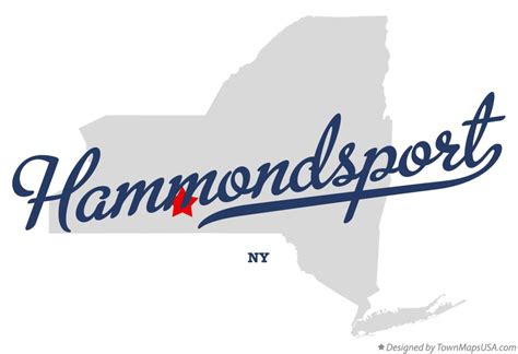 Map of Hammondsport, NY, New York