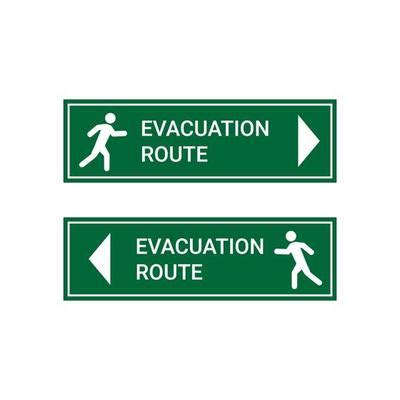 Evacuation Route Vector Art, Icons, and Graphics for Free Download