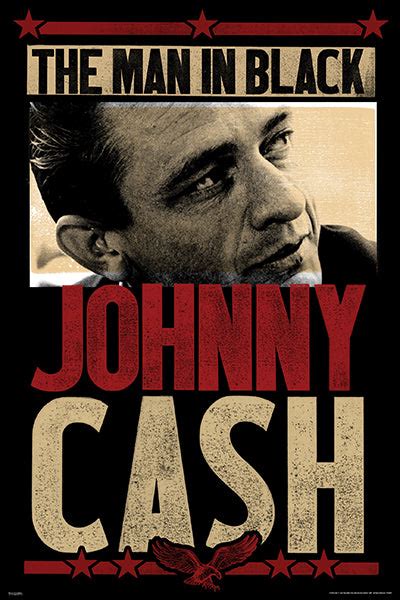 Johnny Cash Man In Black Poster – Vinyl Revival Records