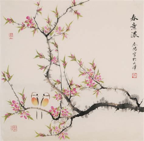 Peach Blossom - CNAG005690 | Chinese art painting, Asian art, Japanese art