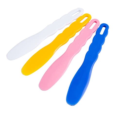 Buy 4pcs Assorted Dental lab Plastic Mixing Spatula for Impression Material alginate Online at ...